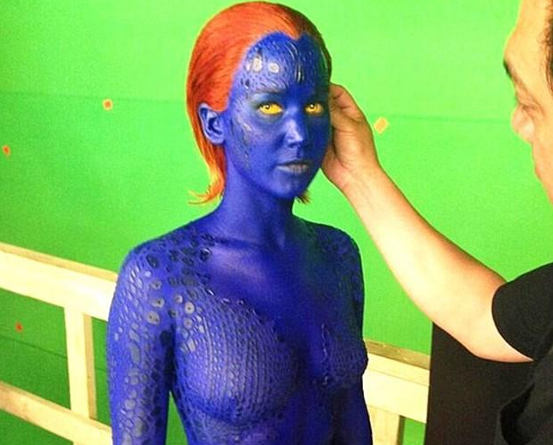 Jennifer Lawrence como Mística no novo “X-Men”